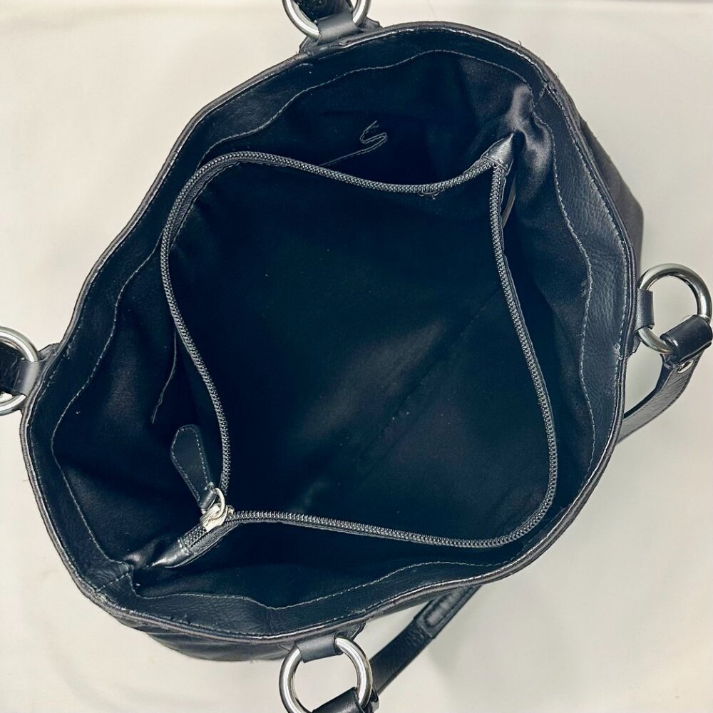 SOLD NWT COACH Campbell Belle Signature Lurex Carryall Shoulder Tote Black 26246 - Picture 11 of 16